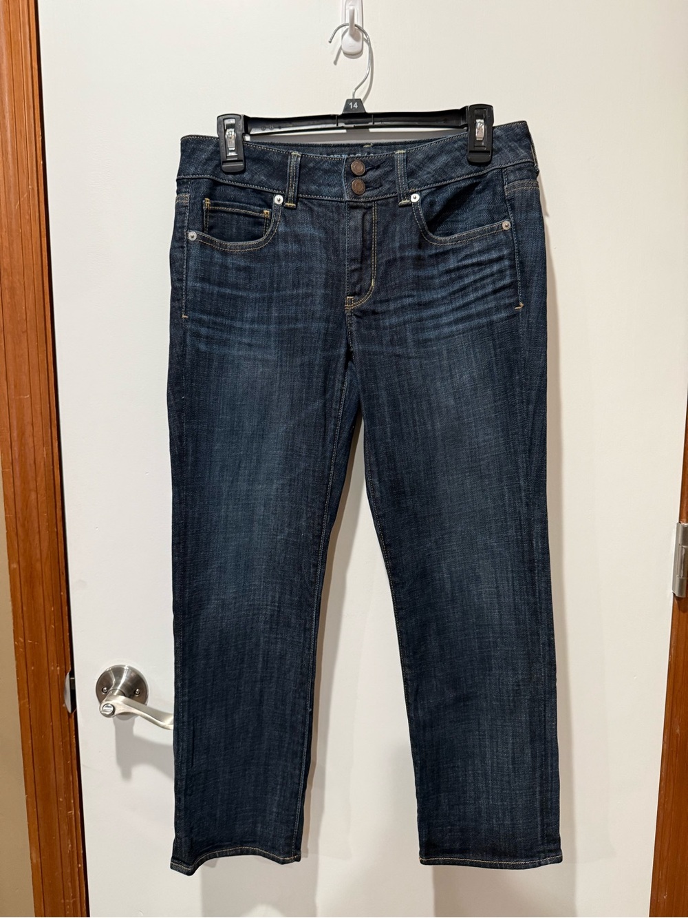 American Eagle Outfitters Dark Indigo Straight Leg Jeans